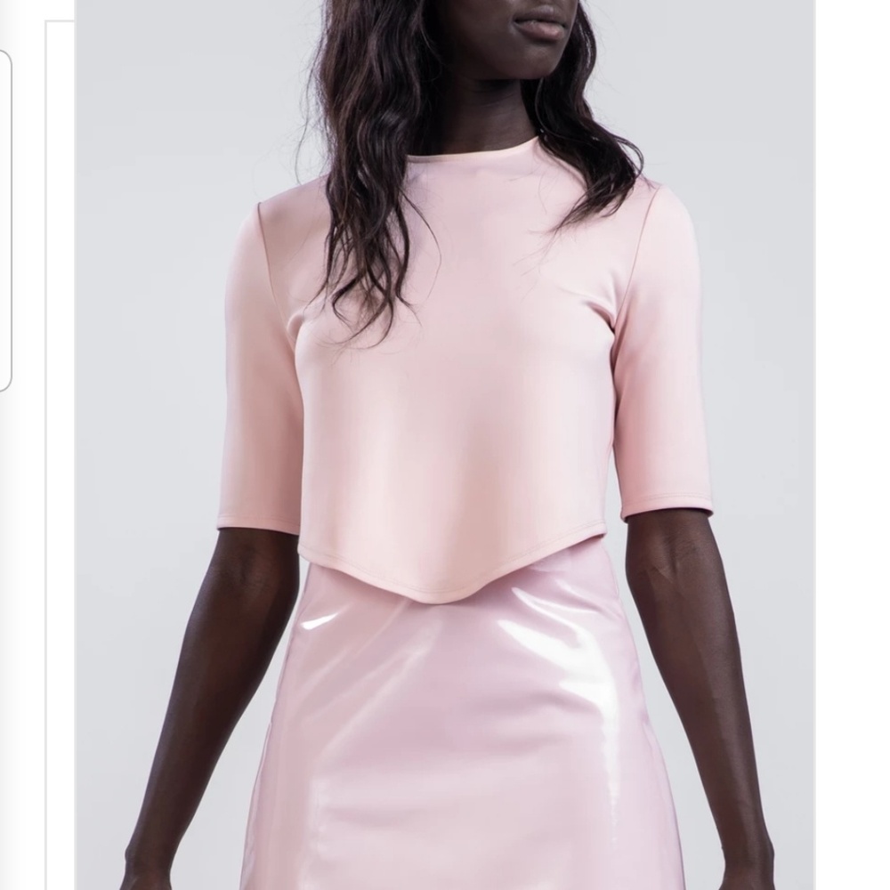 Light pink crop top
